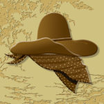 Western Style Tile | Cowboy Hat and Bandanna