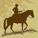 Western Style Tile | Cowboy Rider