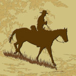 Western Style Tile | Cowboy Rider
