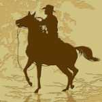 Western Style Tile | Roping Cowboy