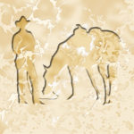 Western Style Tile - Cowboy and Horse