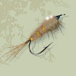 Fishing Fly, Olive Sow