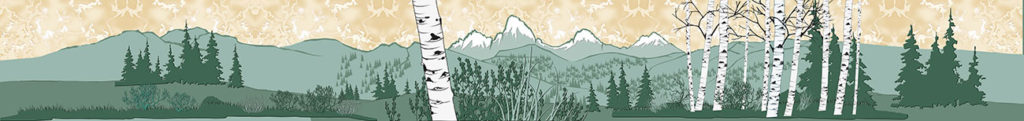 Mountain Landscape with Aspen