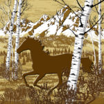 Western Style Tile - Running Horse-Mustang Mtn Aspen