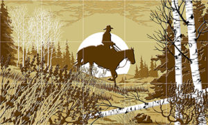 Western Tile Western Tile Murals - Cowboy Tile Murals | Designers Choice Tile