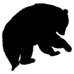 Wildlife Tile Single Black Bear - Digging