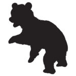 Wildlife Tile Single Bear Cub -2