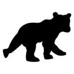 Wildlife Tile Single Bear Cub - 3