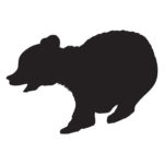 Wildlife Tile Single Bear Cub -5