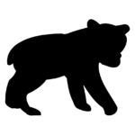 Wildlife Tile Single Bear Cub -6