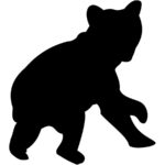Wildlife Tile Single Bear Cub -7