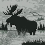 Wildlife Tile • Moose