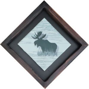Wildlife Wall Art, Moose, Framed