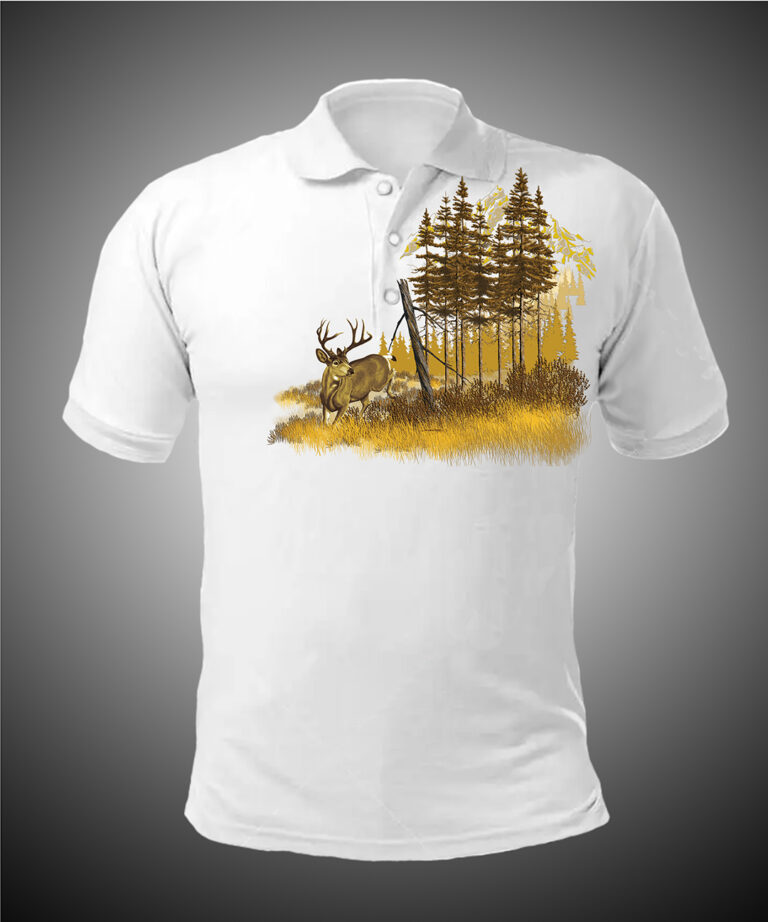 Mule Deer Polo Shirt