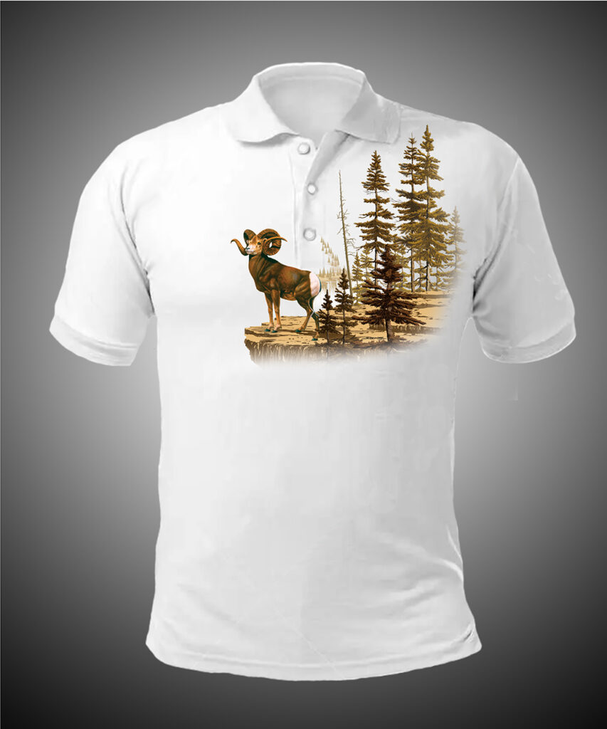 Big Horn Sheep, Polo Shirt