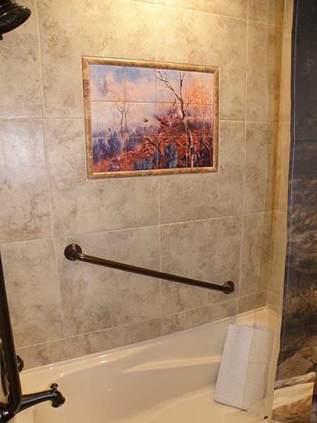 Bathroom Shower Tile Mural