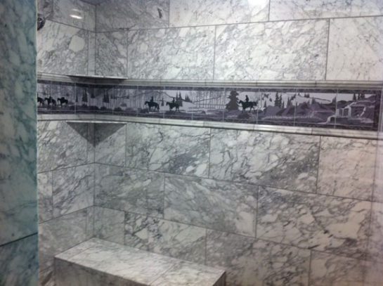 Bathroom Shower Western Tile Wraparound