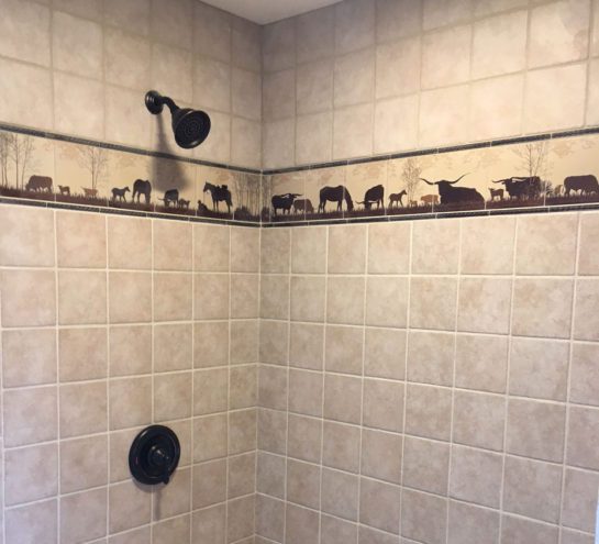 Western Bathroom Shower Wraparound