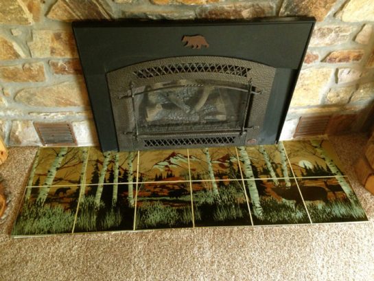 Fireplace Hearth Wildlife Tile Mural