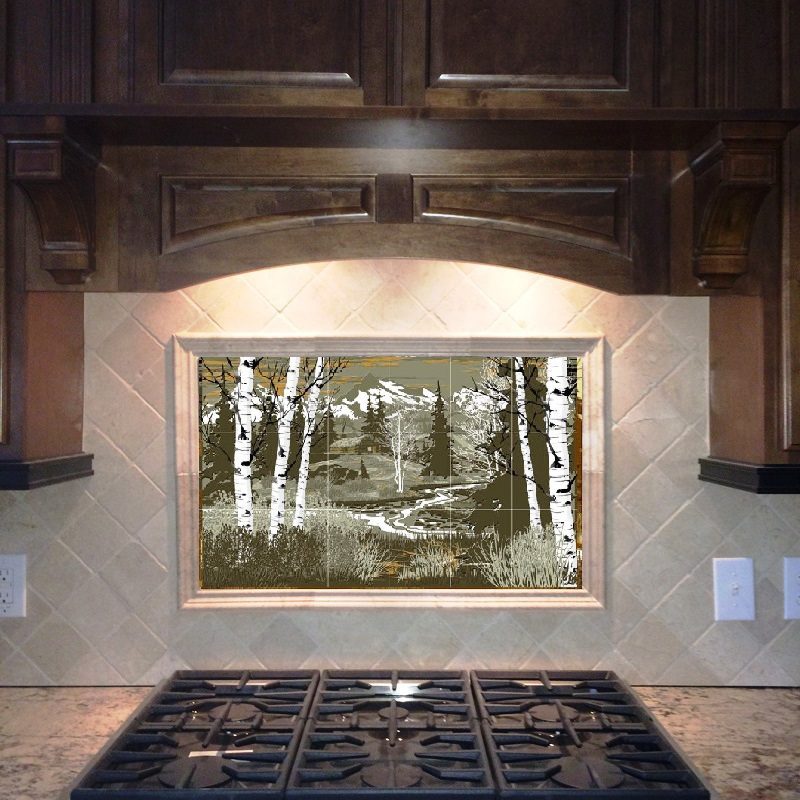 High Country Landscap with Cabin