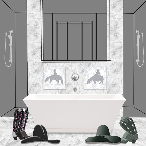 Western Shower - idea - Watering Horses